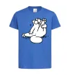 Дитяча футболка Simon cat чистюля Яскраво-синій фото