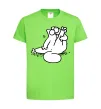 Дитяча футболка Simon cat чистюля Лаймовий фото
