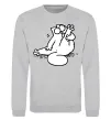 Свитшот Simon cat чистюля Серый меланж фото