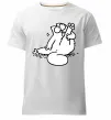 Мужская премиум футболка Simon cat чистюля Белый фото
