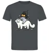 Мужская футболка Simon cat and kitten Графит фото