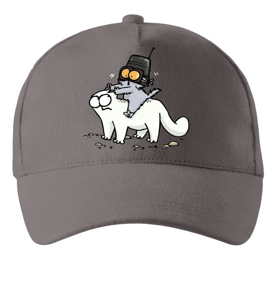 Кепка Simon cat and kitten Сірий фото