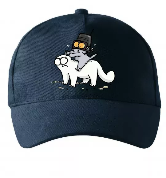 Кепка Simon cat and kitten Темно-синій фото