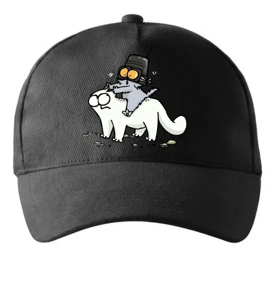 Кепка Simon cat and kitten Чорний фото