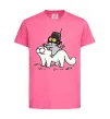 Детская футболка Simon cat and kitten Ярко-розовый фото