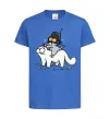 Детская футболка Simon cat and kitten Ярко-синий фото