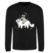 Світшот Simon cat and kitten Чорний фото