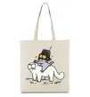 Еко-сумка Simon cat and kitten Бежевий фото