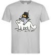 Мужская футболка Simon cat and kitten Серый фото