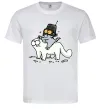 Мужская футболка Simon cat and kitten Белый фото