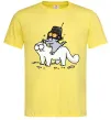 Мужская футболка Simon cat and kitten Лимонный фото