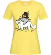 Женская футболка Simon cat and kitten Лимонный фото