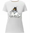 Женская премиум футболка Simon cat and kitten Белый Женская премиум футболка Simon cat and kitten Белый фото