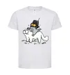 Детская футболка Simon cat and kitten Белый фото
