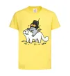 Детская футболка Simon cat and kitten Лимонный фото