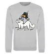 Світшот Simon cat and kitten Сірий меланж фото