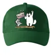 Кепка Simon cat and kitten торт Темно-зелений фото