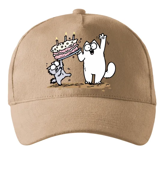 Кепка Simon cat and kitten торт Песочный фото