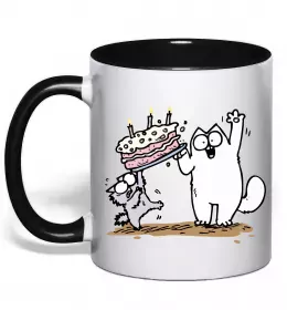 Чашка з кольоровою ручкою