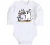 Детский боди Simon cat and kitten торт Белый фото