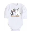 Детский боди Simon cat and kitten торт Белый фото