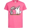 Детская футболка Simon cat and kitten торт Ярко-розовый фото