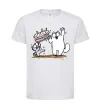 Детская футболка Simon cat and kitten торт Белый фото