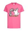 Детская футболка Simon cat and kitten торт Ярко-розовый фото