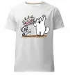 Мужская премиум футболка Simon cat and kitten торт Белый фото