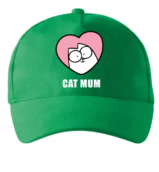 Кепка Cat mum Simon cat Зелений фото
