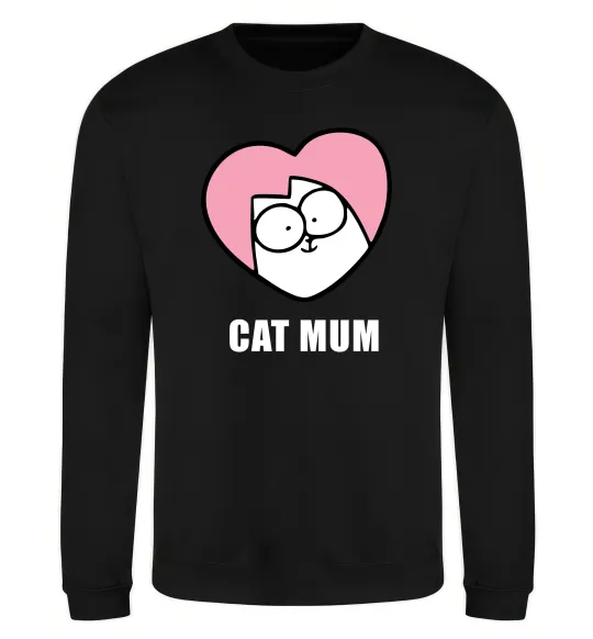 Свитшот Cat mum Simon cat Черный фото