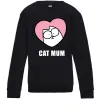 Детский Свитшот Cat mum Simon cat Черный фото