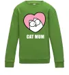 Детский Свитшот Cat mum Simon cat Лаймовый фото