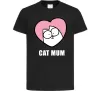 Дитяча футболка Cat mum Simon cat Чорний фото