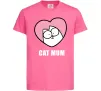 Дитяча футболка Cat mum Simon cat Яскраво-рожевий фото