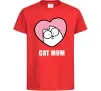 Дитяча футболка Cat mum Simon cat Червоний фото