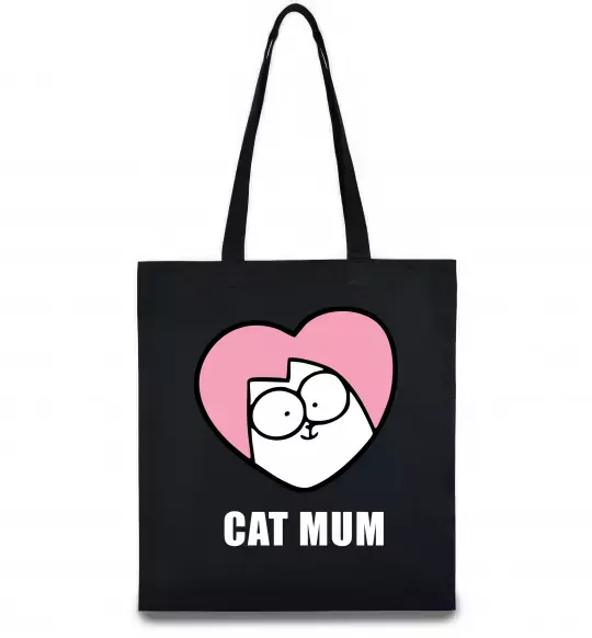Еко-сумка Cat mum Simon cat Чорний фото