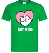 Чоловіча футболка Cat mum Simon cat Зелений фото