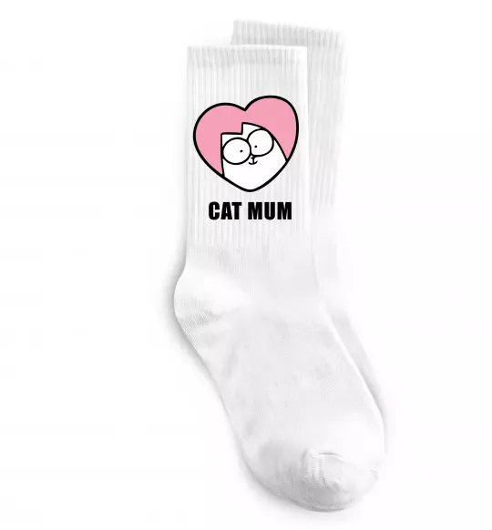 Носки Cat mum Simon cat Белый фото