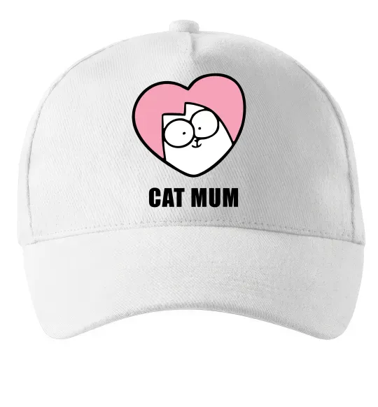 Кепка Cat mum Simon cat Білий фото