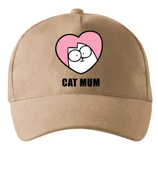 Кепка Cat mum Simon cat Песочный фото