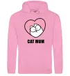 Женская толстовка (худи) Cat mum Simon cat Розовый фото