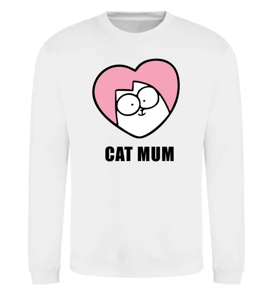 Свитшот Cat mum Simon cat Белый фото