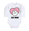 Детский боди Cat mum Simon cat Белый фото