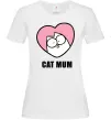 Женская футболка Cat mum Simon cat Белый фото