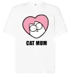 Футболка Оверсайз Cat mum Simon cat Белый фото