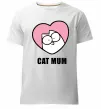 Мужская премиум футболка Cat mum Simon cat Белый фото