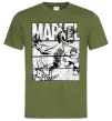 Мужская футболка Комікс Marvel Оливковый фото