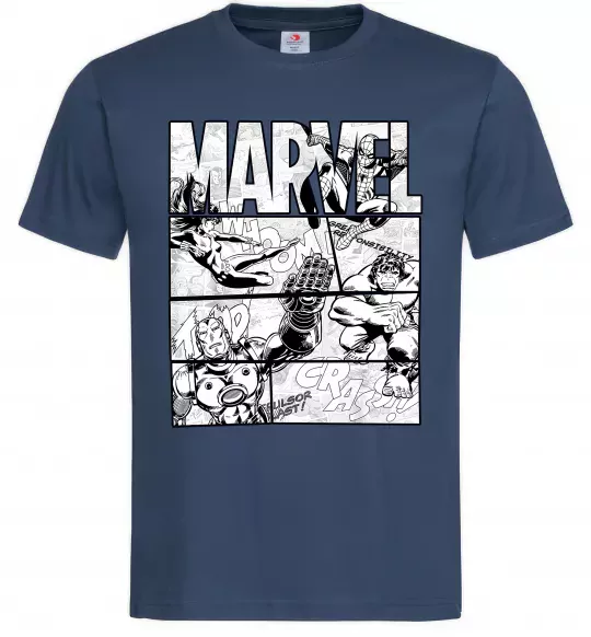 Мужская футболка Комікс Marvel Темно-синий фото