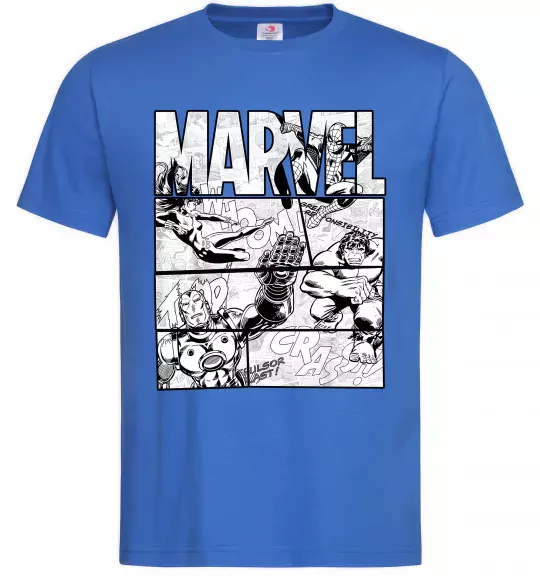 Мужская футболка Комікс Marvel Ярко-синий фото